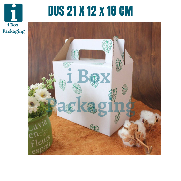 

[ 10 Pcs ] Kardus Toples Dus Tenteng Botol 250ml isi 8 Box Tenteng Packaging Hampers Parcel Hari Raya Dus 21x12x18cm