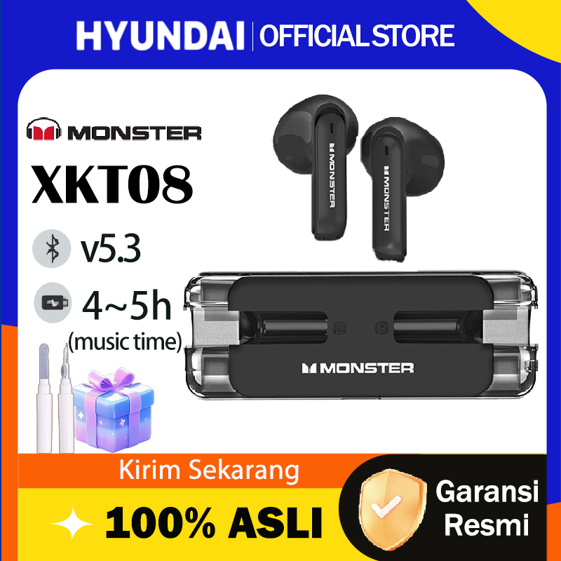 Hyundai X Monster Storm XKT08 headset bluetooth headphone Earphone Headset Headphone Earbuds TWS