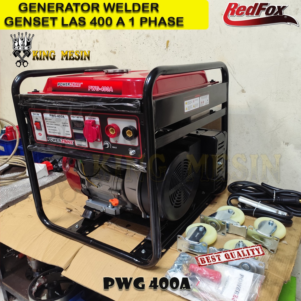 MESIN GENSET LAS BENSIN 1 PHASE WELDER GENERATOR