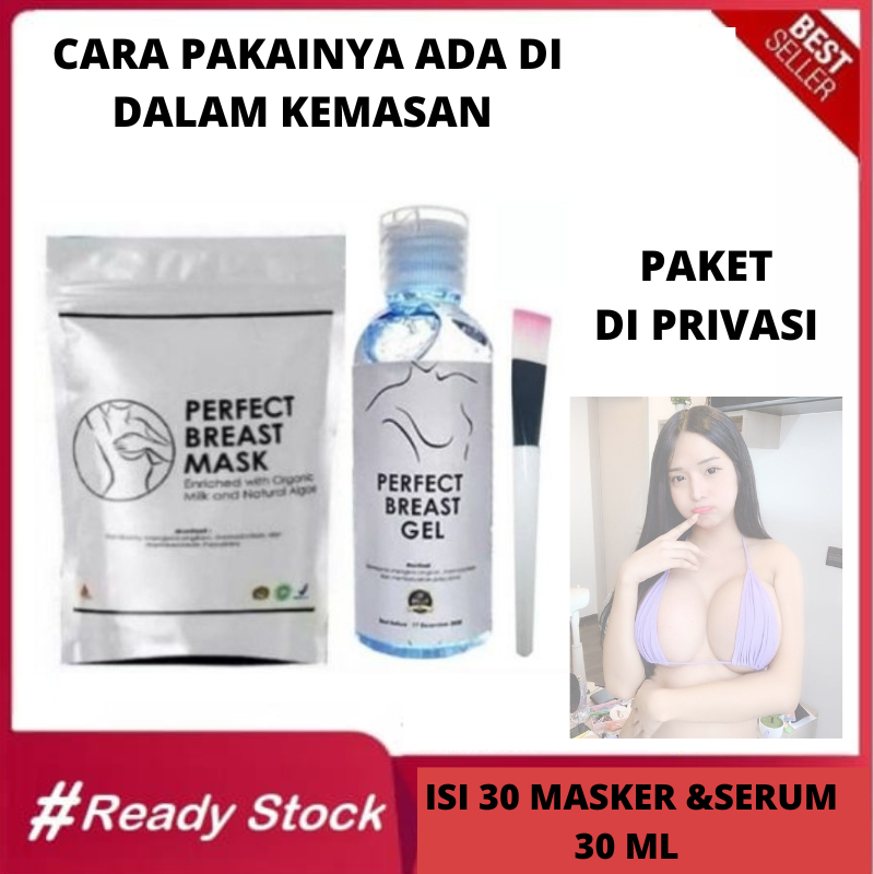 [BISA COD] Perfect Breast Mask (30) & Perfect Serum gel 30 ML Pembesar dan Pengencang payudara indah