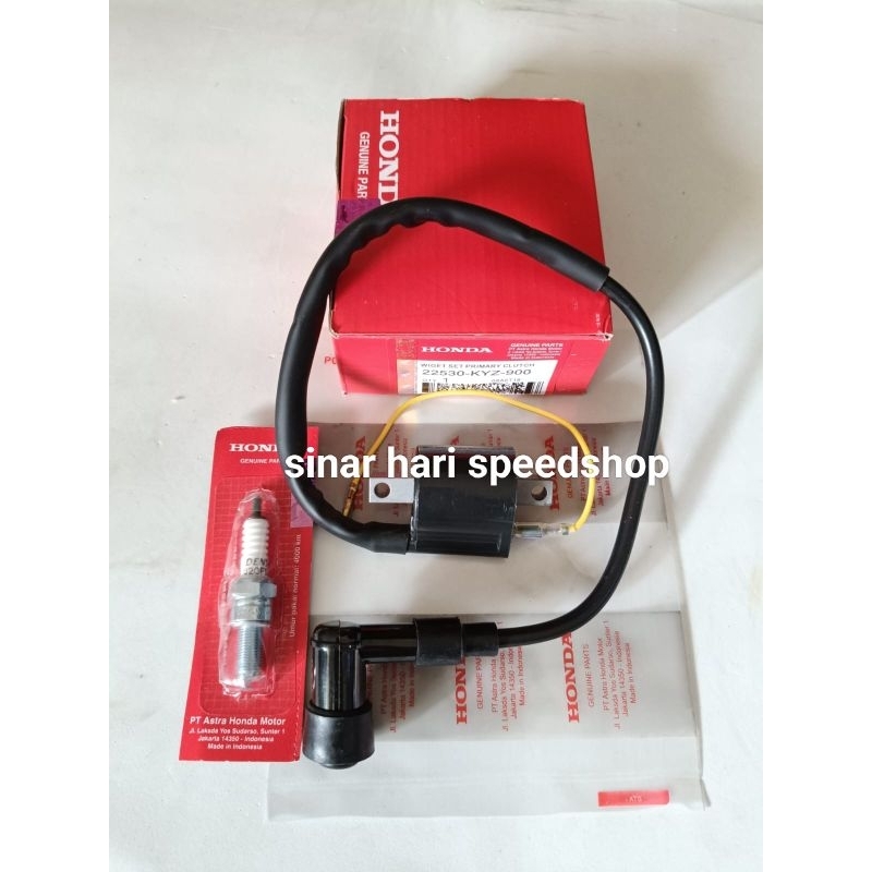 COIL KOIL PENYALAAN 3 ITEM (KYZ) HONDA ORIGINAL SUPRA X 125 HELM IN+SUPRA X 125 FI INJEKSI