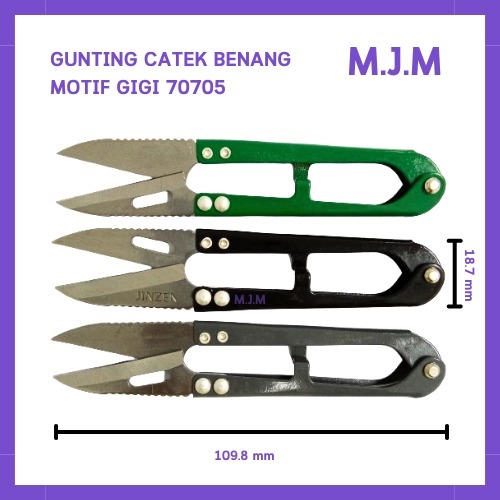 

Gunting Potong Benang Motif Gerigi/Cekris Cutter Stainless M.J.M-70705