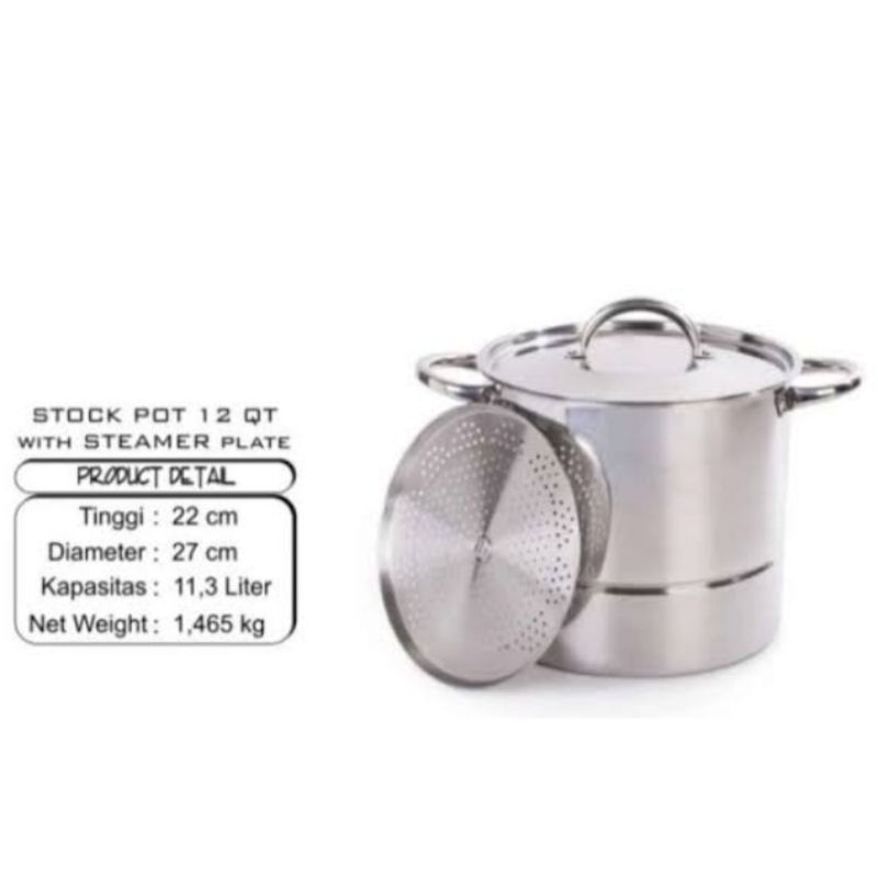 Panci Steamer 12Qt Supra