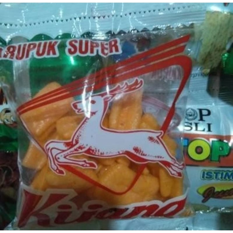 

Kerupuk kijang 1 renteng isi 10 bungkus