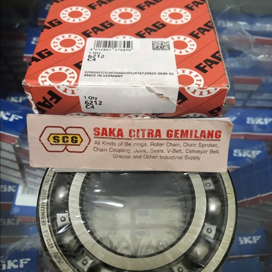 BALL BEARING 6212 C4 MERK FAG ORIGINAL