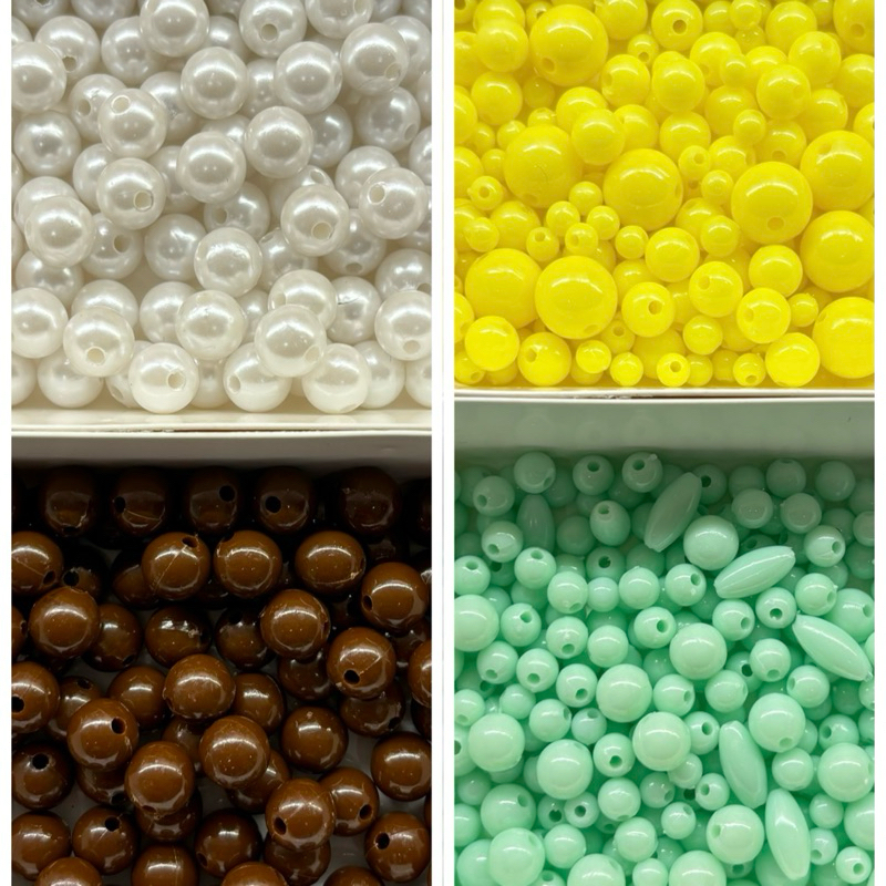 20gram Mutiara ringan 10 mm untuk strap phone beads / Mutiara ringan 10mm