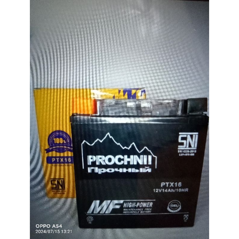 Aki Motor tipe Gel Prochnii YTX16 Kawasaki VN series GS Yuasa Toyo