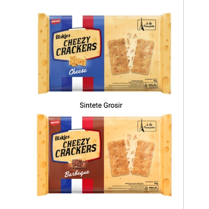 

Biskies Cheezy Crackers Cheese & Barbeque isi 96 gram