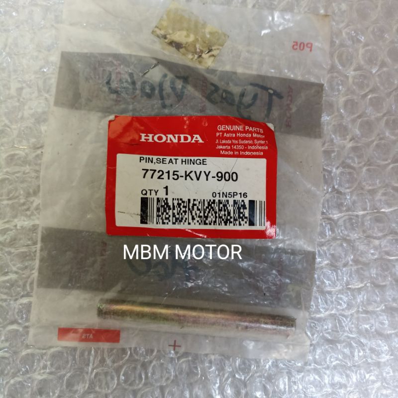 PIN PEN AS ENGSEL JOK BAGASI HONDA BEAT KARBU CARBU LAMA PERTAMA ORI AHM 77215-KVY-900 PIN SEAT HING