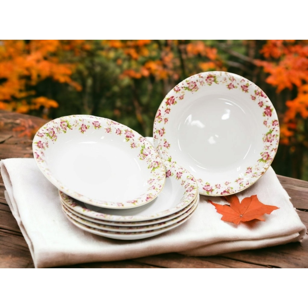 VICENZA PIRING MAKAN OMEGA 9.25" SPA3620 MELATI MAWAR AYANA