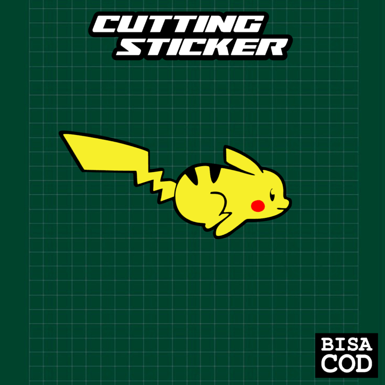 

Cutting Sticker POKEMON SPEED STICKER PIKACHU LONCAT