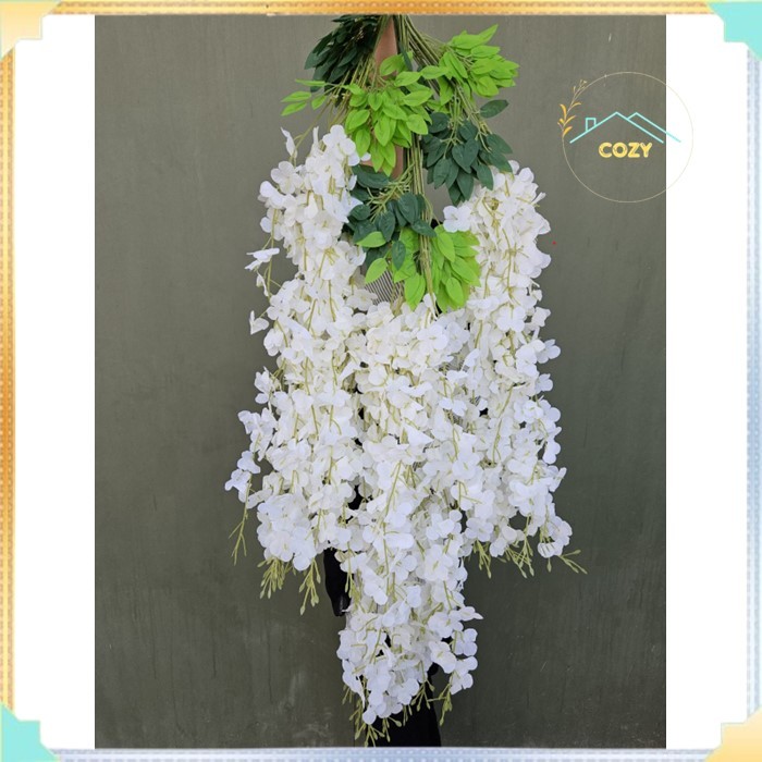 Wisteria Jumbo/ Bunga Artificial (harga perlusin)