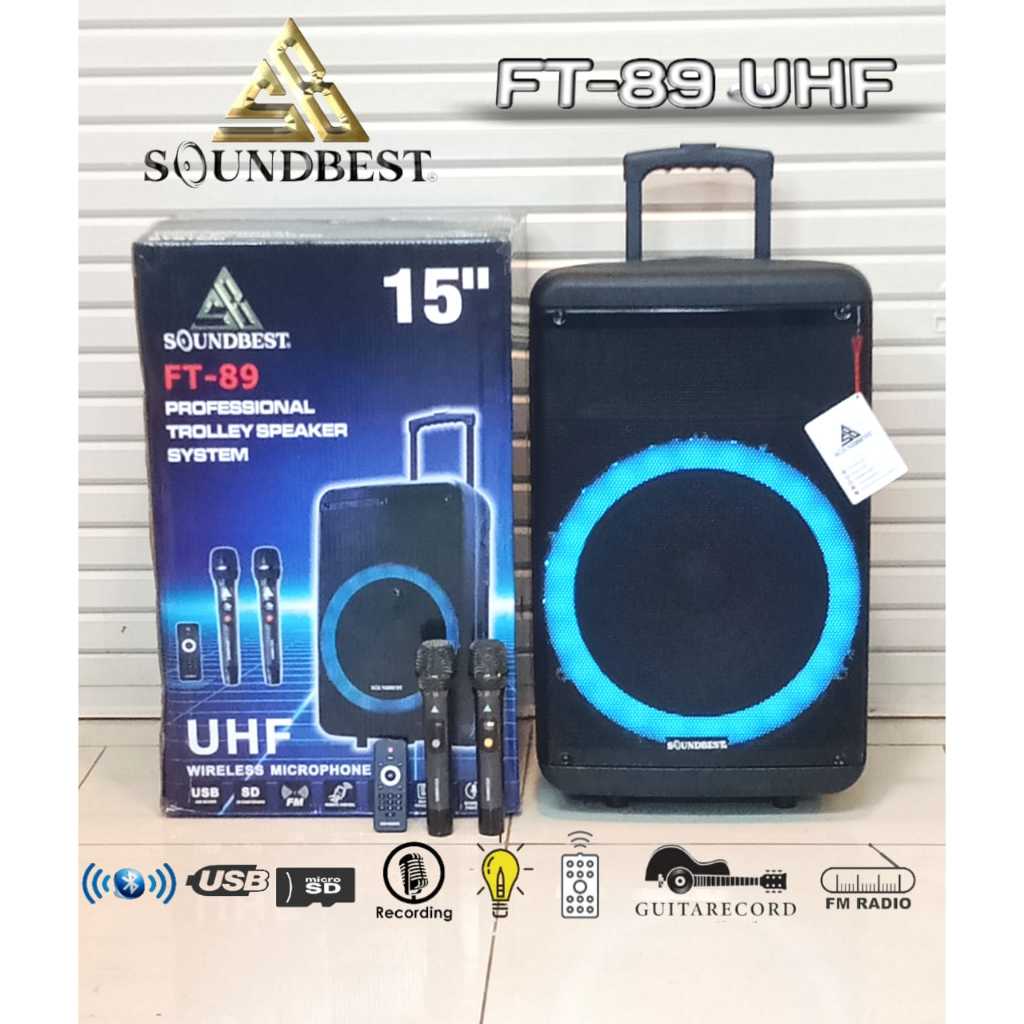 Speaker Portable Soundbest FT89 15 Inch Soundbest FT 89