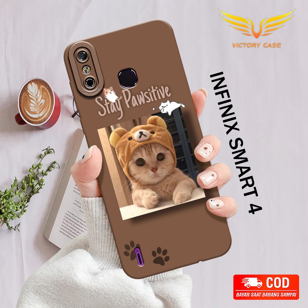 New Kucing Case - Softcase Infinix Smart 4 - Terbaru - Case Hp Infinix Smart 4 - Casing Infinix Smar