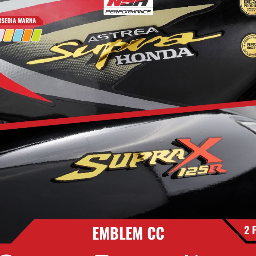 HJ6 NSA EMBLEM MOTOR SUPRA X 125 SUPRA OLD SUPRA HONDA EMBLEM DASI SUPRA STIKER MOTOR EMBLEM MOTOR S