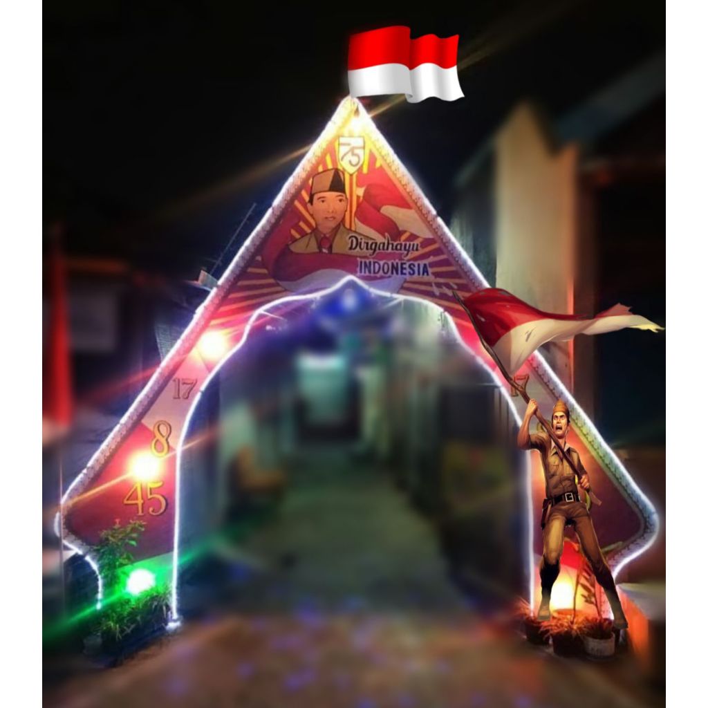 Lampu dekor ruangan//17 agustus,ultah,natal,tahun baru
