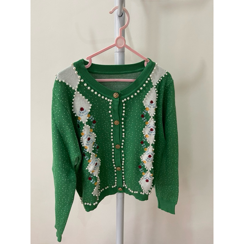 Preloved Cardigan Hijau