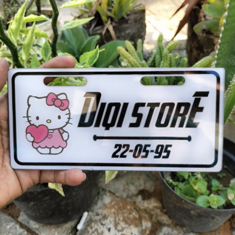 PLAT SPEDA LISTRIK KARAKTER/ PLAT SPEDA LISTRIK CUSTOM