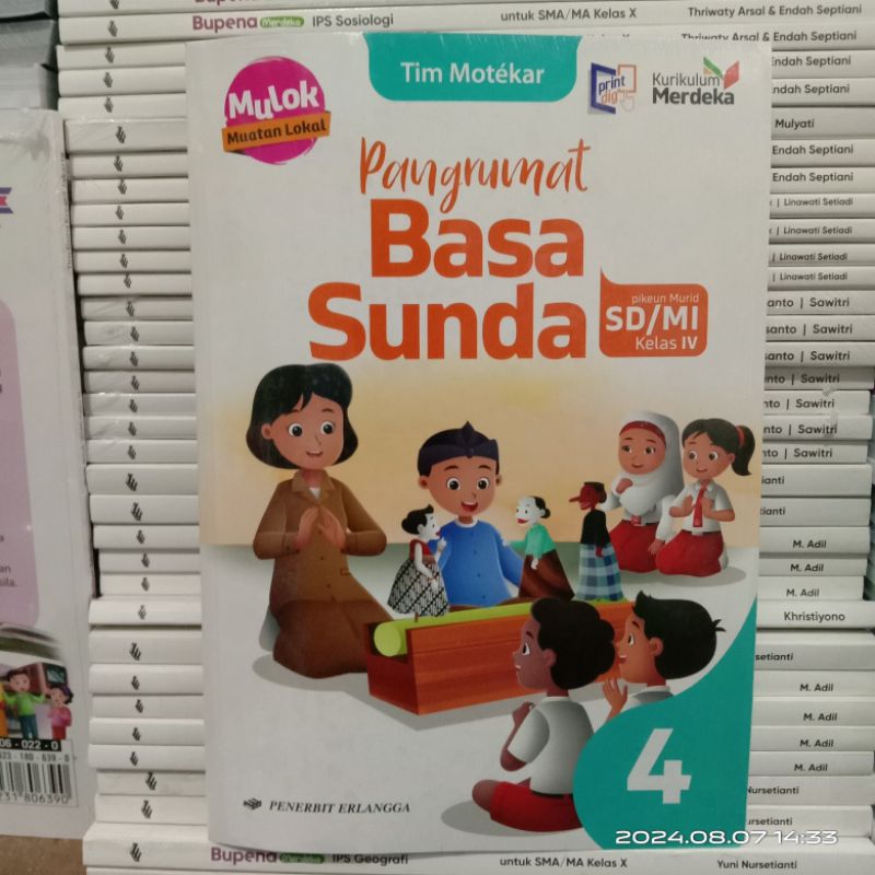 Pangrumat Basa Sunda kelas 4 SD Kurikulum Merdeka Erlangga / Bahasa Sunda