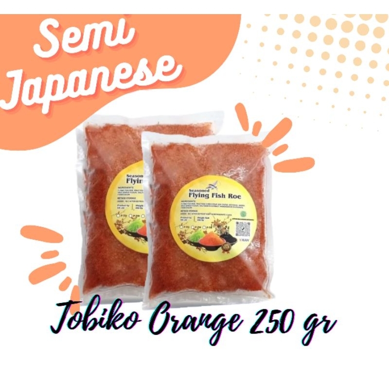 

Tobiko Orange Premium 250 gr Flying Fish Roe Halal | Telur IkanTerbang