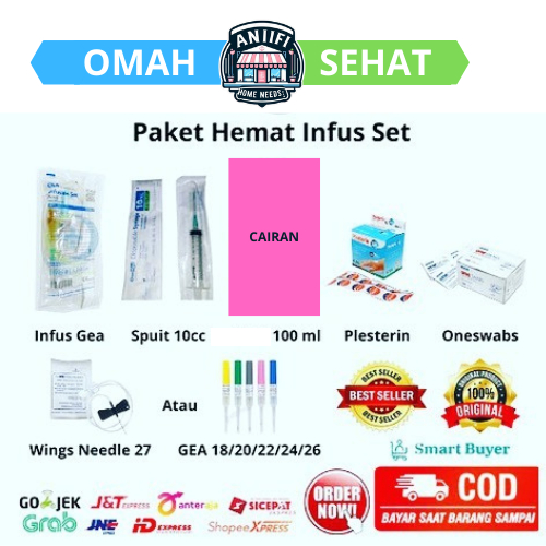 INFUS SET lENGKAP  / ALAT INFUS WHETENING / INFUS GEA LENGKAP