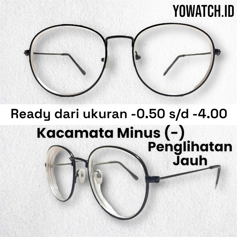 KACAMATA MINUS (-) UNTUK PENGLIHATAN JAUH / KACAMATA RESEP COWO DAN CEWE / KACAMATA FRAME BESI KOREA