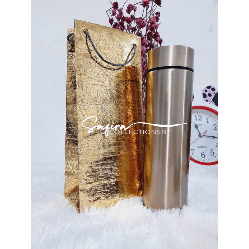 

Paperbag Botol EMAS/GOLD ukuran 11x7x25 Glosy