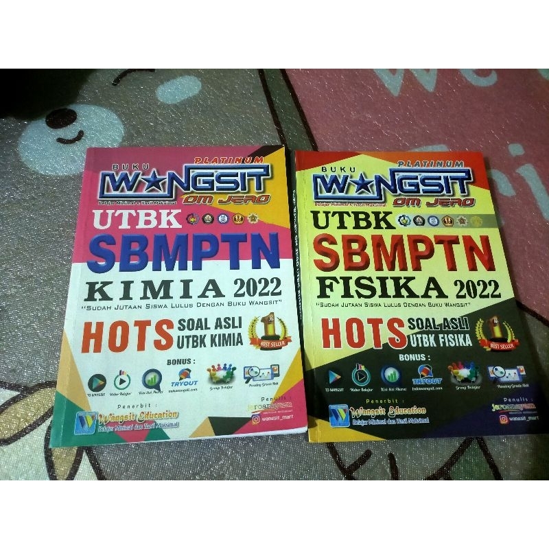 preloved buku wangsit sbmptn fisika & kimia 2022