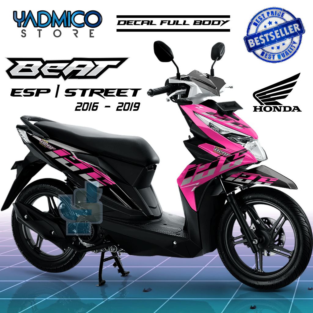 Decal Beat ESP Full Body - Stiker Motor Beat ESP 2017 Full Body - Decal Hologram Beat ESP 2018 Full 