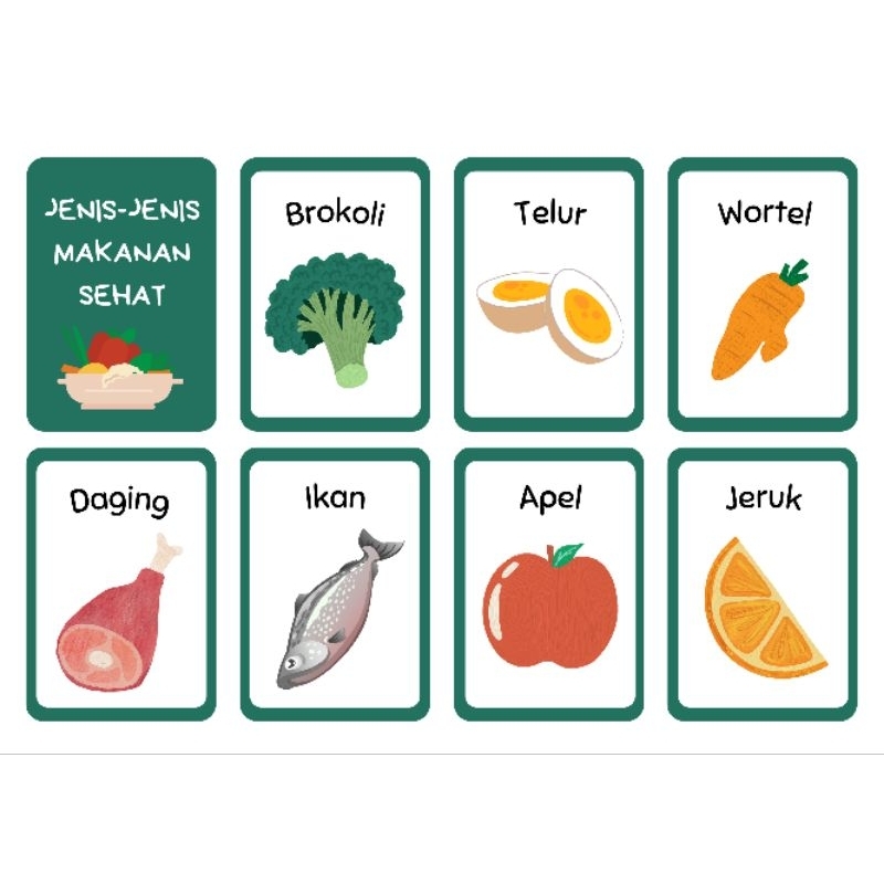 

Activity worksheet - makanan sehat - Lembar kerja aktivitas anak paud