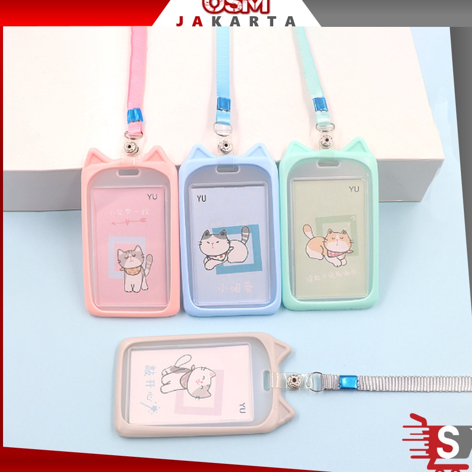 

Harga Kompetitif OSM JKT 577 Name Tag Lanyard Gantungan Kartu Motif Kuping Id Card Holder Akses MRT Busway EMoney Bentuk Karakter Warna Pastel