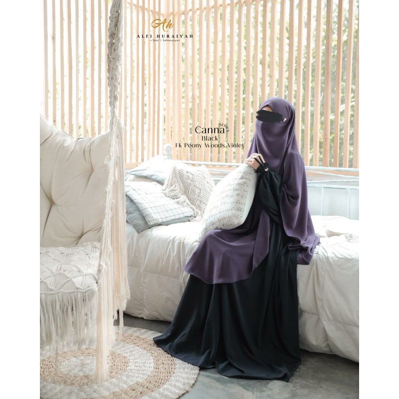 French Khimar Peony by Alfi Huraiyah (tanpa gamis)