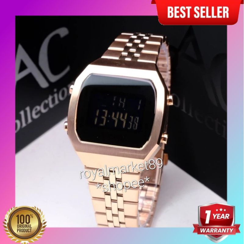 [PILIHAN WARNA LAIN GESER FOTONYA] ORIGINAL JAM TANGAN WANITA ALEXANDRE CHRISTIE DIGITAL CEWEK RANTA