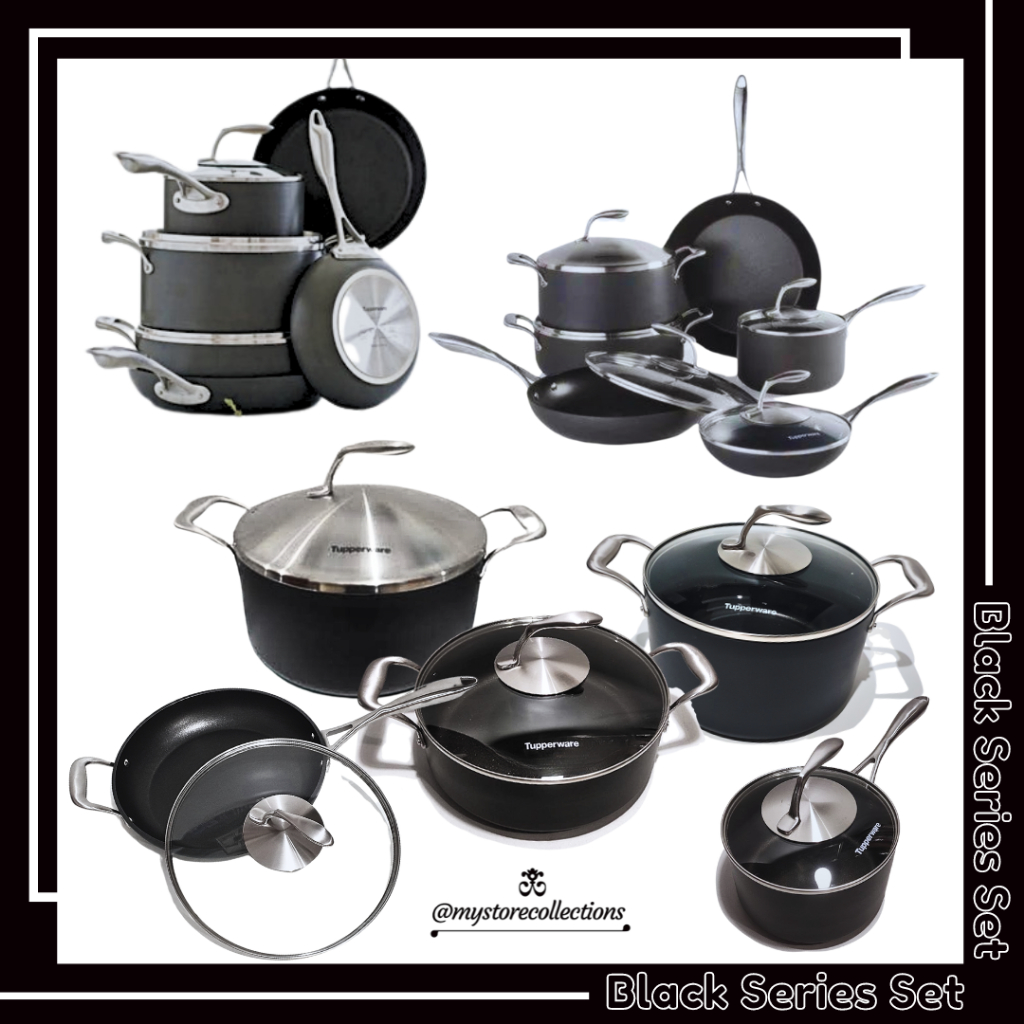 Black series Tchef • Frypan • Crepe Pan • Stock Pot • Sauce Pan ( Wajan • Panci Premium ) Tupwr ●
