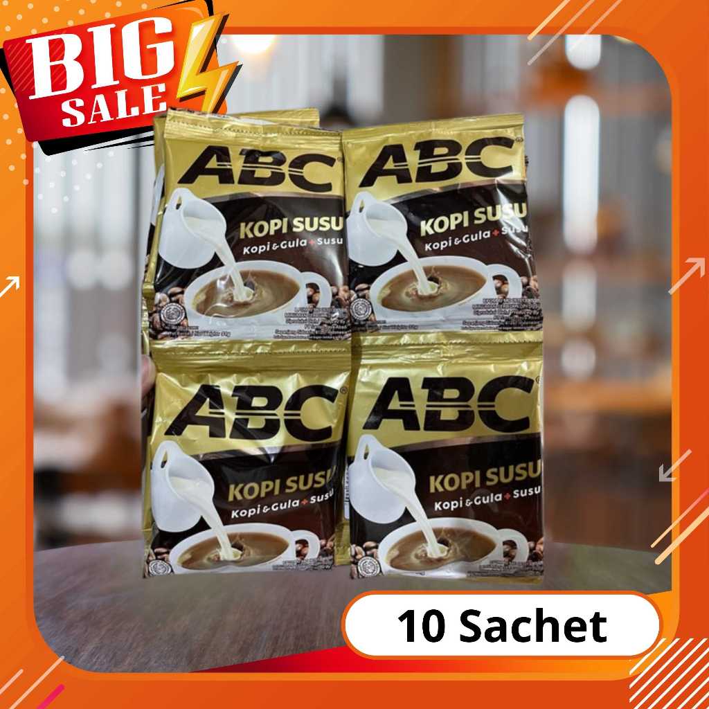 

Paket 10 Sachet ABC Kopi Susu Renceng x 30gr | Kopi Instant | BPOM | COD