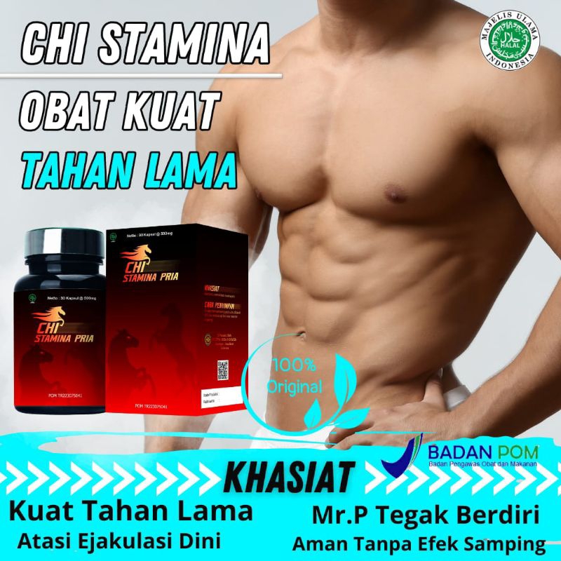 Chi Stamina Caps Bpom Obat Herbal Pria K.uat dan Tahan Lama 100% Original