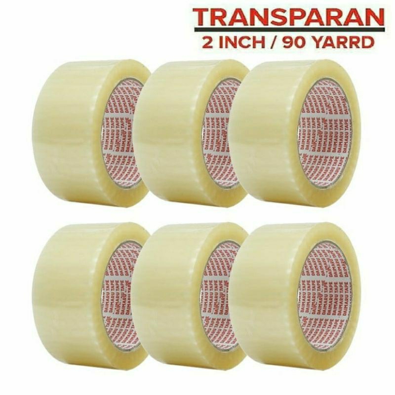 

Lakban Bening Daimaru Tape 2" x 90 Yard