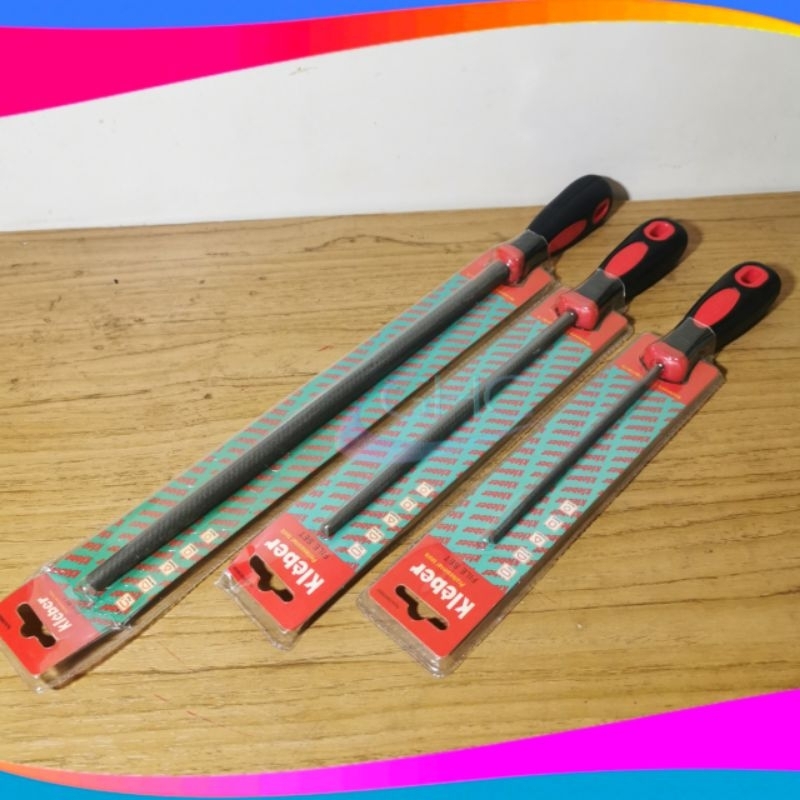 Kikir Besi 6 8 10 12 inch Kleber LYK File Set Kikir Model Bulat