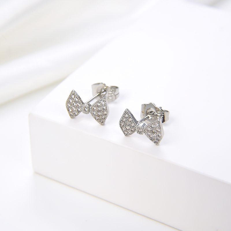 HYL JEWELRY Anting emas batu bata titanium korea tusuk 44e