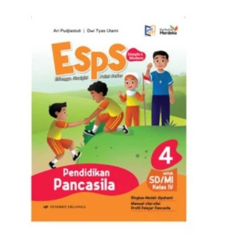 esps buku Pancasila PPKn SD /mi kelas 4 kurikulum merdeka erlangga