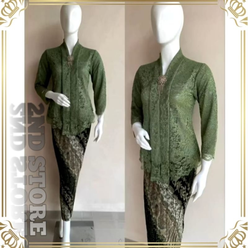 Premium Kebaya Kartini Pendek / Kebaya Kartini Brukat / Kebaya Modern / Kebaya Wisuda / Kebaya Tunik