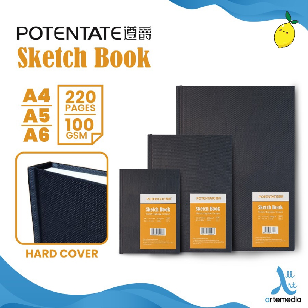 

Buku Gambar Potentate Sketchbook Hard Cover Stitch Bound