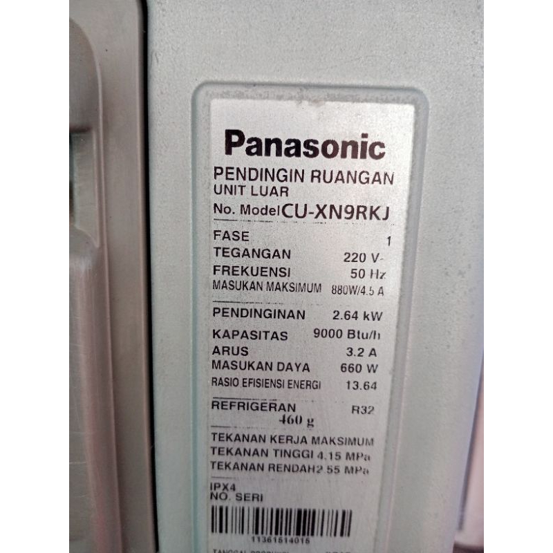 AC panasonic seken rasa baru