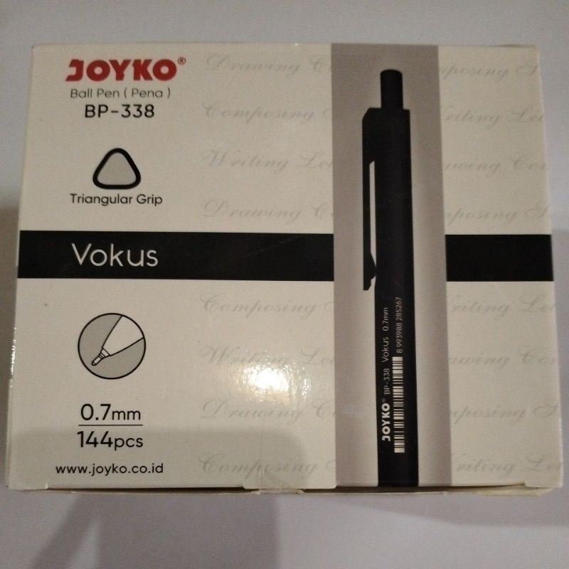 

Pulpen vokus BP-338 0.7mm Joyko (isi 12pcs)