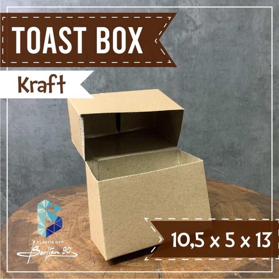 Dus toast polos kotak roti bakar toast box take away dus roti karft polos