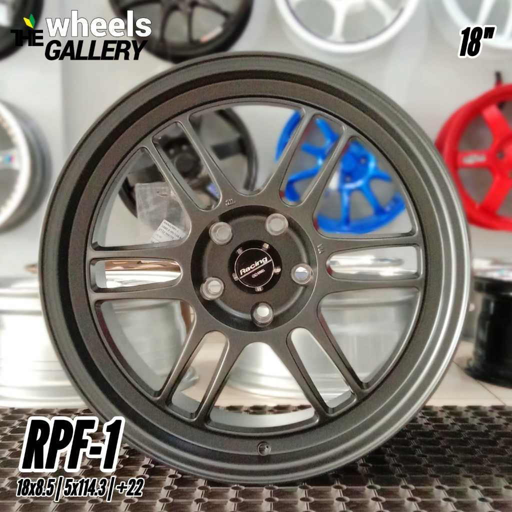 Velg Mobil Only JF Luxury RPF-1 18" 5x114.3 By JF Luxury - Matte Dark Gunmetal