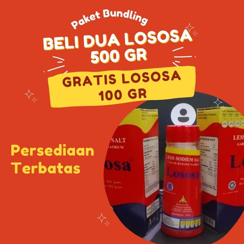

Paket Bundling Lososa 500 Gr Free Lososa Botol 100 Gr