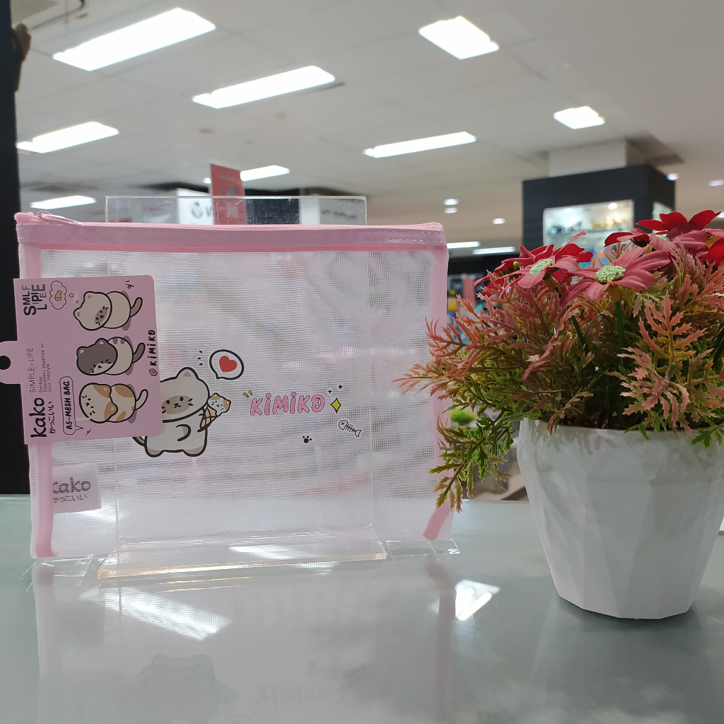 

GRAMEDIA KEDIRI - KAKO KIMIKO CAT ZIPPER POCKET MESH A5 PINK