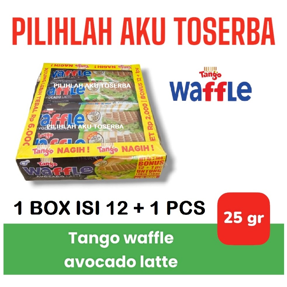 

Tango WAFFLE AVOCADO Latte - ( HARGA PER BOX isi 12 pcs)