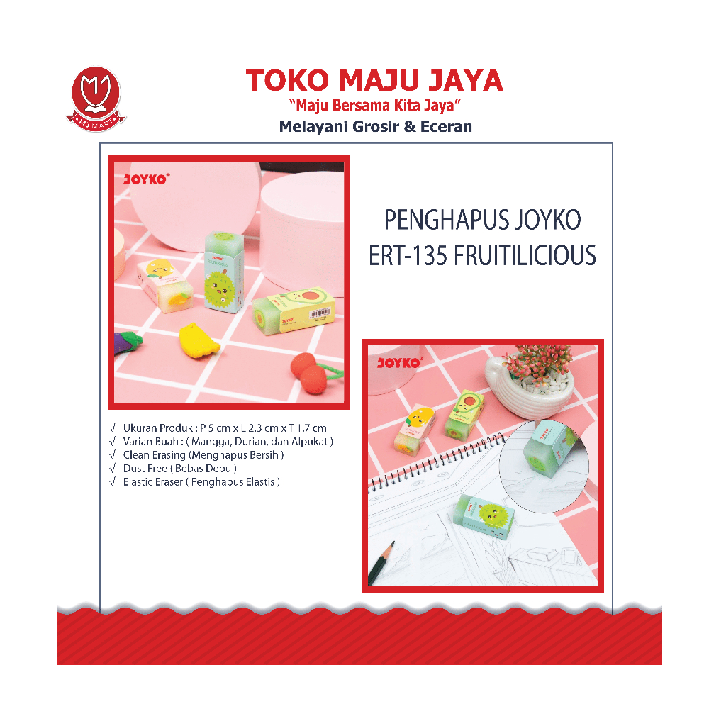 

PENGHAPUS JOYKO ERT-135 FRUITILICIOUS